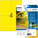 HERMA Signal-Schilder A4 105x148 mm gelb Folie 100 St.