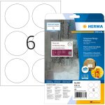HERMA Schilder strapaz. A4 85 mm rund weiß Folie...