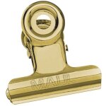 MAUL Papier-Klemmer MAULstandard. Breite 30 mm. 10 St. gold
