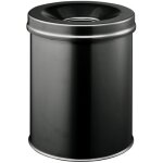 DURABLE Papierkorb Safe rund 15 Liter schwarz