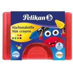 Pelikan Wachsmalstifte 665/8WF Rund wasserf. 8er Box