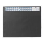 DURABLE Schreibunterlage Vollsichtpl/Kalender 65x52cm schw