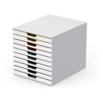 DURABLE Schubladenbox VARICOLOR 10Fächer MIX mehrfbg