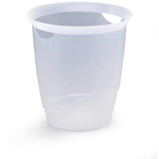 DURABLE TREND Papierkorb 16l transparent