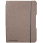 Herlitz Notizheft flex A6 40 Bl. Lederoptik FSC Mix taupe