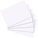Herlitz Karteikarte A6 blanko weiß 100er Packu