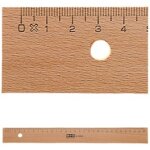 M+R Lineal Holz 30cm Buche Metalleinlage 1 Stück