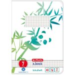 Herlitz Schulheft A5 GREENline 16 Bl. Lineatur 07 Panda