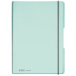 Herlitz Notizheft my.book flex A4 PP 2x 40Bl. kar/lin minze