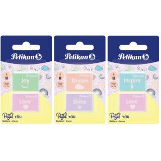 Pelikan Radierer Pastell You RPA/2/B 2 ST sortiert Blister