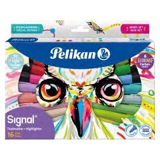 Pelikan Textmarker Signal farbig sortiert 16 St.