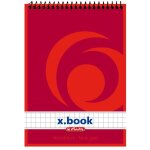 Herlitz Spiralnotizblock A6 50 Blatt kariert