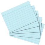 Herlitz Karteikarte A8 liniert bl hf eingeschweißt...