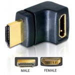 DELOCK Adapter HDMI Stecker > HDMI Buchse 90 Grad oben
