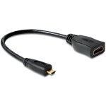 DELOCK Adapterkabel micro HDMI-D St > HDMI-A Bu mit...