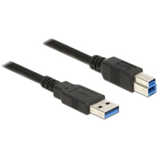 DELOCK USB Kabel USB3.0 A -> B St/St 2.00m schwarz