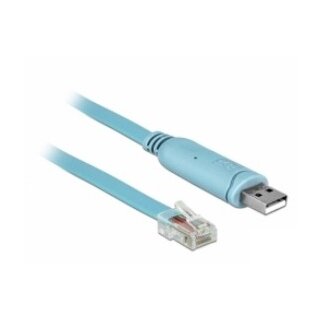 DELOCK Adapter USB2.0/A St > Seriell RS232 RJ45 St 3.0m blau