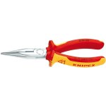 KNIPEX Flachrundzange Mit Schneide verchromt