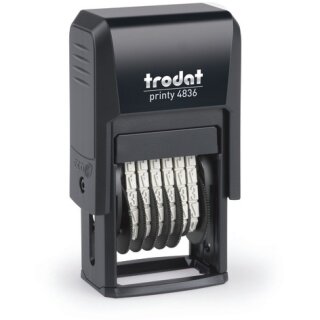 trodat Ziffernstempel Printy schw+Kissen schw 4836