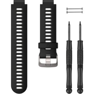 Garmin Ersatzarmband Schwarzes/Graues aus Silikon