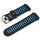 Garmin Ersatzarmband aus Silikon Schwarzes/Hellblaues