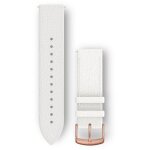 Garmin Ersatzarmband 20mm Leder Weiss/Rosegold