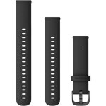 Garmin Ersatzarmband 18mm Silikon Schwarz/Schiefergrau