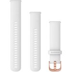 Garmin Ersatzarmband 20mm Silikon Wei/Gold Schnalle