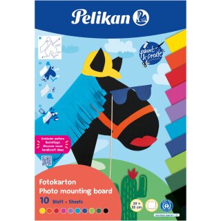 Pelikan Fotokarton Block FOKA. 10 Blatt. 23X33cm. f.s.