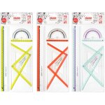 Herlitz Geometrieset 4tlg. Lineal.Winkelmesser.2xGeodreieck
