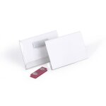 DURABLE Namensschild m Magnet 54x90mm 25er Pck transp