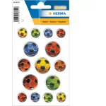 HERMA Sticker MAGIC BUNTE FUSSBÄLLE. GEPRÄGT