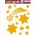HERMA FENSTERBILD A4 STERNE GOLD