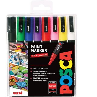 POSCA Marker UNI PC-3M 8er Set