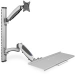 Wandhalterung für 1 Monitor + Tastaturhalterung 69cm...