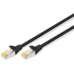 DIGITUS CAT 6A S/FTP Patchkabel. 0.25m. schwarz