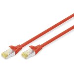 DIGITUS CAT 6A S/FTP Patchkabel. 0.25m. rot