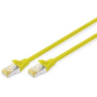 DIGITUS CAT 6A S/FTP Patchkabel. 0.5m. gelb