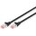 DIGITUS Patchkabel Cat6 S/FTP 2xRJ45 0.5m schw Hebelschutz Polybeutel