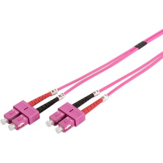DIGITUS LWL Patchkabel SC -> SC 1.00m Multimode Duplex OM4