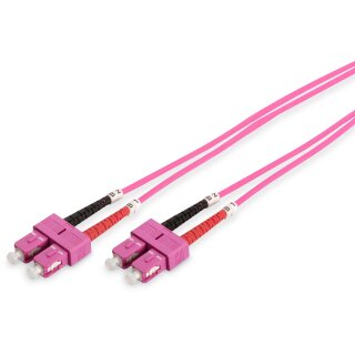 DIGITUS LWL Patchkabel SC -> SC 2.00m Multimode Duplex OM4