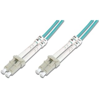 DIGITUS LWL Patchkabel LC -> LC 15.00m Multimode Duplex OM3