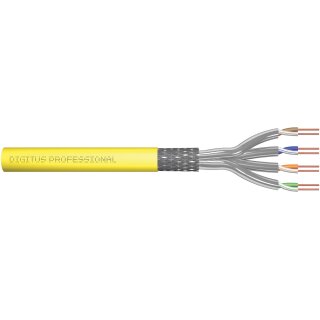 DIGITUS Instal-kab Cat7a S/FTP tw.Pair 1000m gelb AWG22/1 (Speditionsversand)