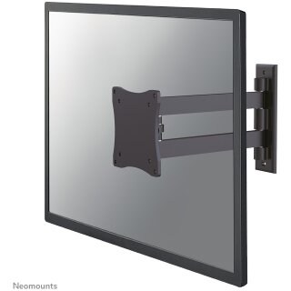 Wandhalterung mit zwei Drehpunkten für Flachbildschirme bis 27" (69 cm) 15KG FPMA-W820BLACK Neomounts