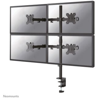 Neomounts FPMA-D550D4BLACK bewegliche Tischhalterung für 4 Bildschirme 13"-32" - Schwarz