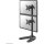 FPMA-D700DDV Desk Mount Flatscreen 2x25.4-68.58cm 10-27Zoll 12kg VESA 75x75/100x100mm kipp-dreh-schwenkbar 2 pi