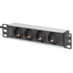 DIGITUS 10" Steckdosenleiste Aluprofil. 4fach...