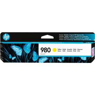 HP 980A original Ink cartridge D8J09A yellow standard capacity 83ml 6.600 pages 1-pack Office jet Enterprise