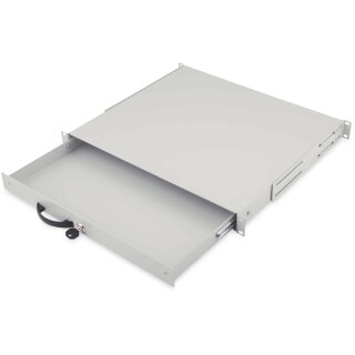DIGITUS Schublade 1HE 483mm grau abschließbar
