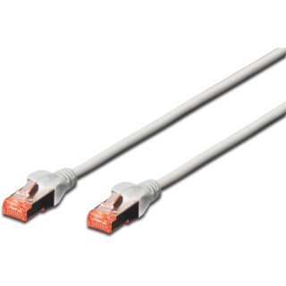 DIGITUS Patchkabel Cat6 S/FTP 2xRJ45 5.0m grau Hebelschutz Polybeutel
